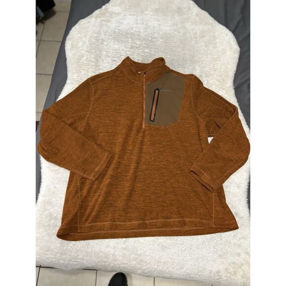 Eddie Bauer Cloud 1/4 Zip Fleece Mens Swater Size XXL‎  Sweater - Picture 1 of 7